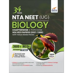 34 Years NEET Biology Solved Papers (Chapter-Wise & Topic-Wise) (2021 - 1988) 16th Edition