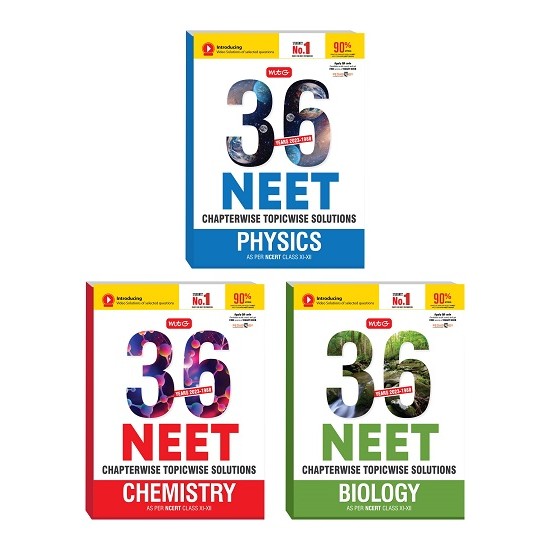 36 Years NEET Physics, Chemistry & Biology Solved Papers (MTG Publication)