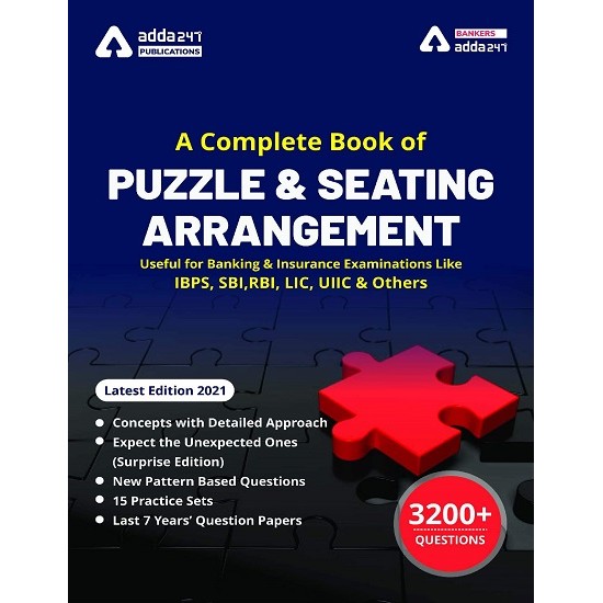 A Complete Book Of Puzzles & Seating Arrangement 3rd Edition