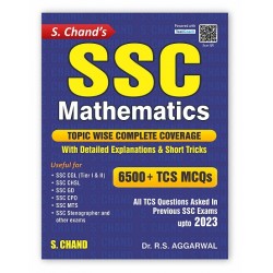 SSC Mathematics 6500+ TCS MCQs (R.S Aggarwal)