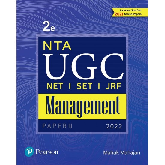 NTA UGC for NET/SET/JRF Management PAPER - II (2022, Mahak Mahajan)