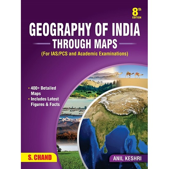 Geography of India Through Maps (Anil Keshri)