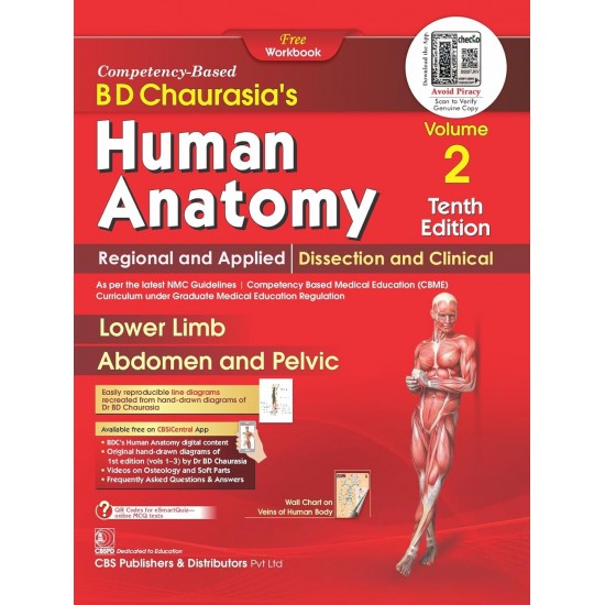 BD Chaurasia's Human Anatomy Volume 2, 10th Edition