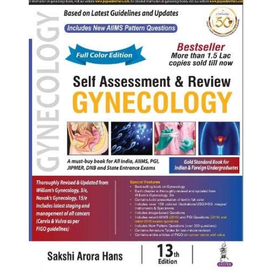 Self Assessment & Review Gynecology 13th Edition (Sakshi Arora hans)