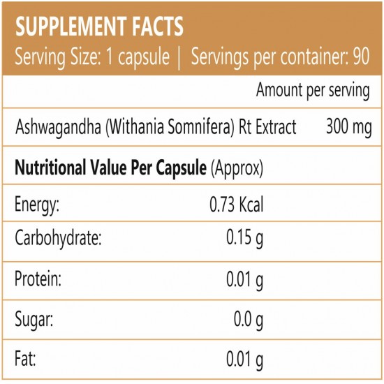 NLIFE Ashwagandha 90 Capsule