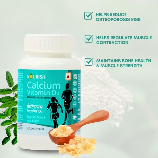 Nourish Calcium Vitamin D3 100 Tablets