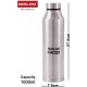 Nirlon Unbreakable Stainless Steel Leak Proof Fridge Water Bottle 1000 ML