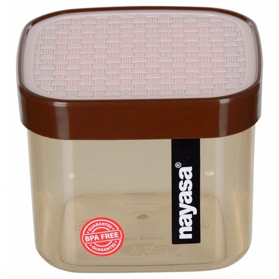 Nayasa fusion grey 750ml Container (Set of 6, Brown)