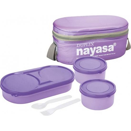 Duplex Nayasa Lunch Box (Purple)