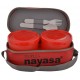 Nayasa Duplex Lunch Box 3 Containers (Red)