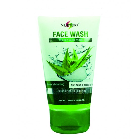 Nurture Neem And Aloevera Facewash 125ml (Pack 2)