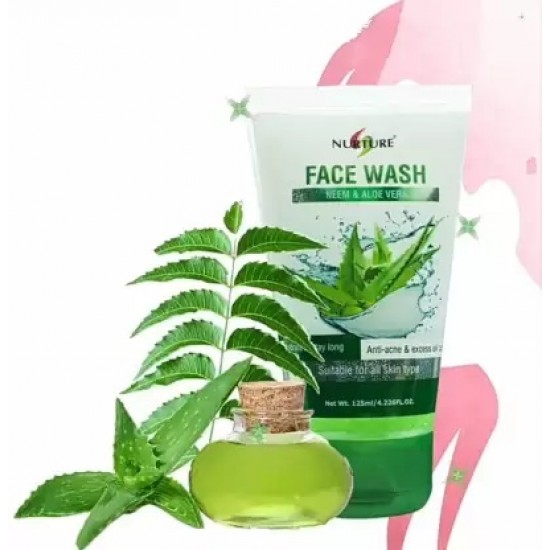 Nurture Neem And Aloevera Facewash 125ml (Pack 2)